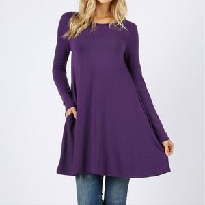 Long sleeve purple tunic size 3X